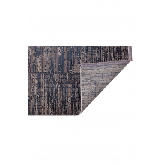 Overdyed Yüksek Alçak Dokulu Özel Işıltılı Yüksek Kaliteli Sık Dokuma Modern Salon Lacivert Halı 160x230