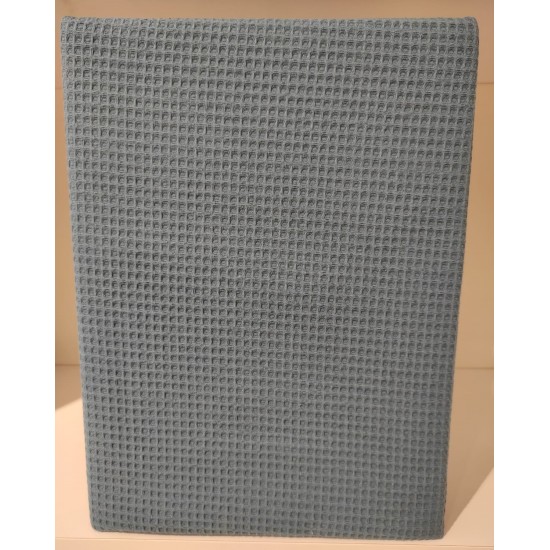 Pamuk Butik Pike Tek Kişilik 160x240cm Metali V-4 KoyuMavi