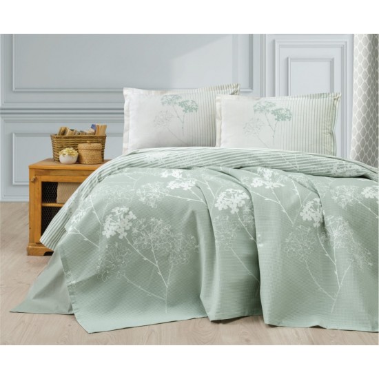 Pamuk Pike Tek Kişilik 160x240cm Luvi Mint Yeşili