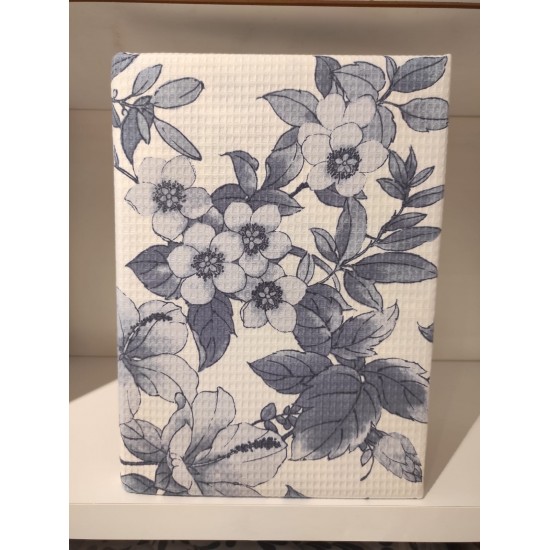 Pamuk Pike Tek Kişilik 160x240cm Mirosa mavi çiçekli