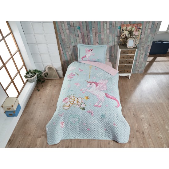 Ranforce Yatak Örtüsü Tek Kişilik Pegasus V1 Mint