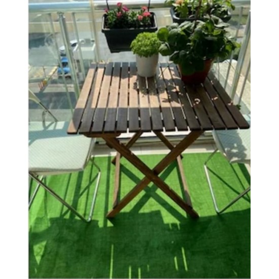 Yeşil Balkon Teras Halısı Kaymaz Taban Çim Görünümlü Halı İç ve Dış Mekan Protokol Halısı